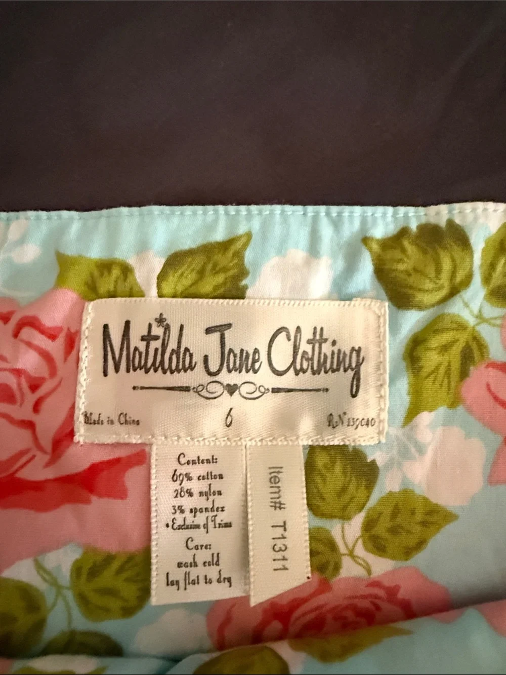 Matilda Jane Floral Top - Pink, Green, Blue, White